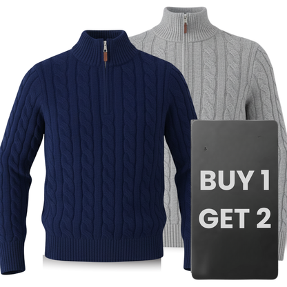 Pull torsadé en cachemire (DESTOCKAGE) – 1 Acheté = 2 Offerts