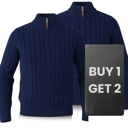 Pull torsadé en cachemire (DESTOCKAGE) – 1 Acheté = 2 Offerts